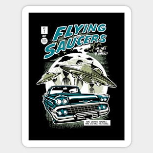 Flying Saucers Sticker